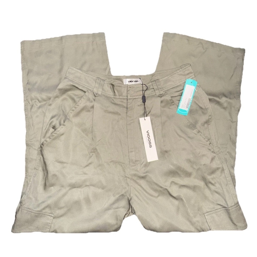 NWT Vigoss Cargo Trouser Pants in Olive Green Stitchfix Soft Lyocell Material